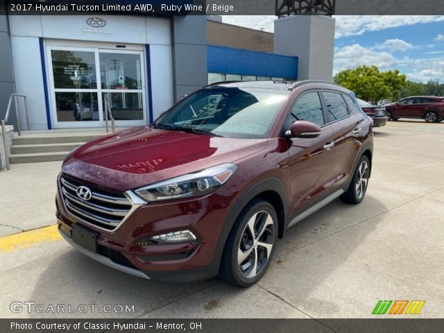 2017 Hyundai Tucson Limited AWD in Ruby Wine