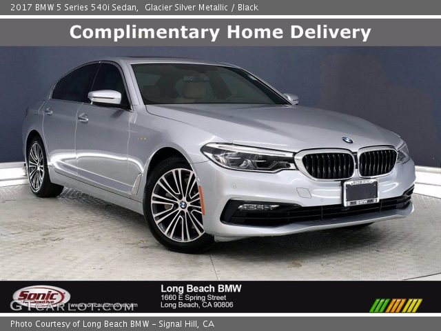 2017 BMW 5 Series 540i Sedan in Glacier Silver Metallic