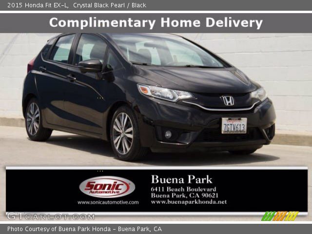 2015 Honda Fit EX-L in Crystal Black Pearl