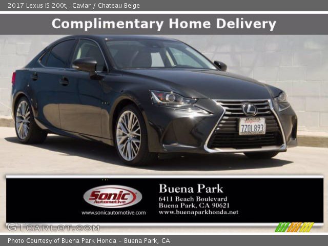 2017 Lexus IS 200t in Caviar