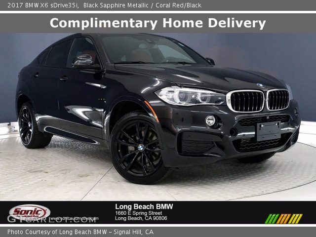 2017 BMW X6 sDrive35i in Black Sapphire Metallic