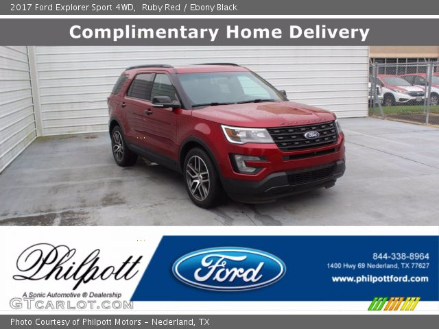 2017 Ford Explorer Sport 4WD in Ruby Red