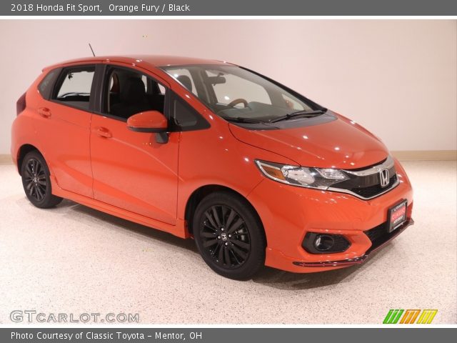 2018 Honda Fit Sport in Orange Fury