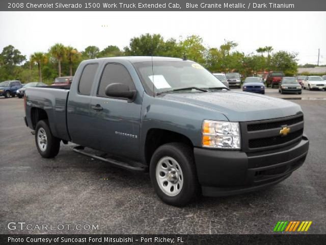 2008 Chevrolet Silverado 1500 Work Truck Extended Cab in Blue Granite Metallic