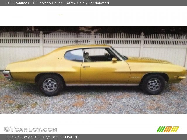 1971 Pontiac GTO Hardtop Coupe in Aztec Gold