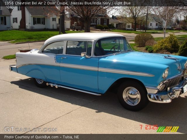 1956 Chevrolet Bel Air 2 Door Coupe in Nassau Blue/India Ivory