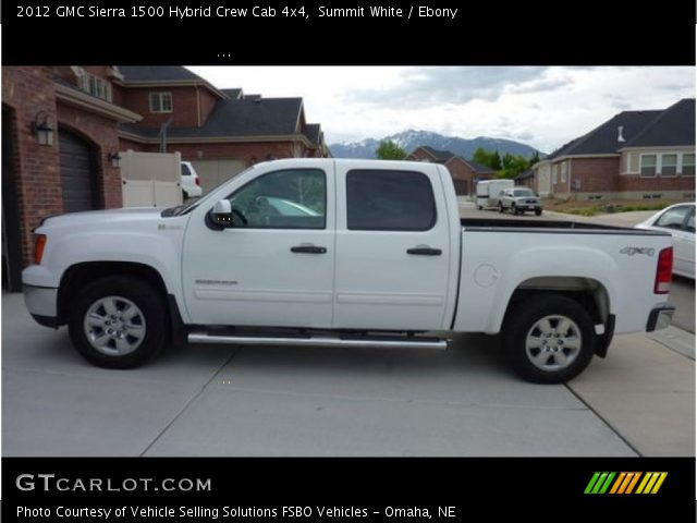 2012 GMC Sierra 1500 Hybrid Crew Cab 4x4 in Summit White