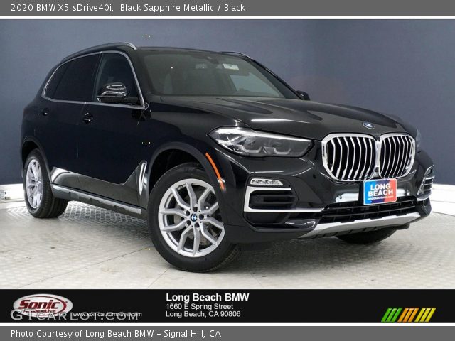 2020 BMW X5 sDrive40i in Black Sapphire Metallic