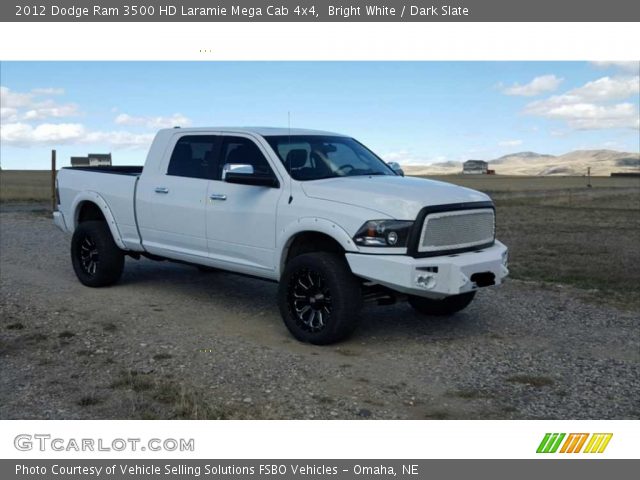 2012 Dodge Ram 3500 HD Laramie Mega Cab 4x4 in Bright White