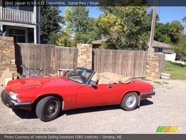 1992 Jaguar XJ XJS V12 Convertible in Signal Red