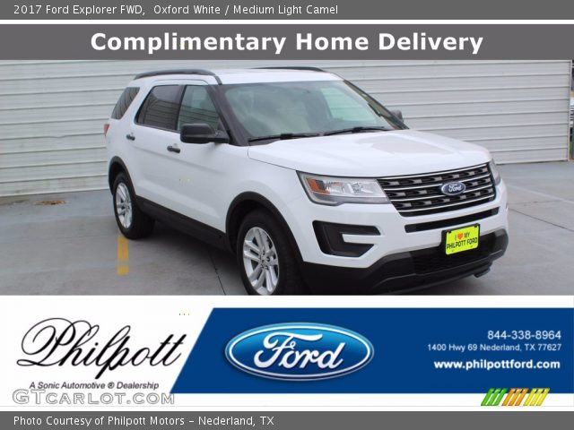 2017 Ford Explorer FWD in Oxford White