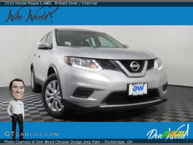 2016 Nissan Rogue S AWD in Brilliant Silver