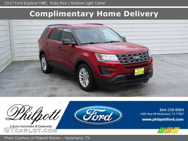 2017 Ford Explorer FWD in Ruby Red