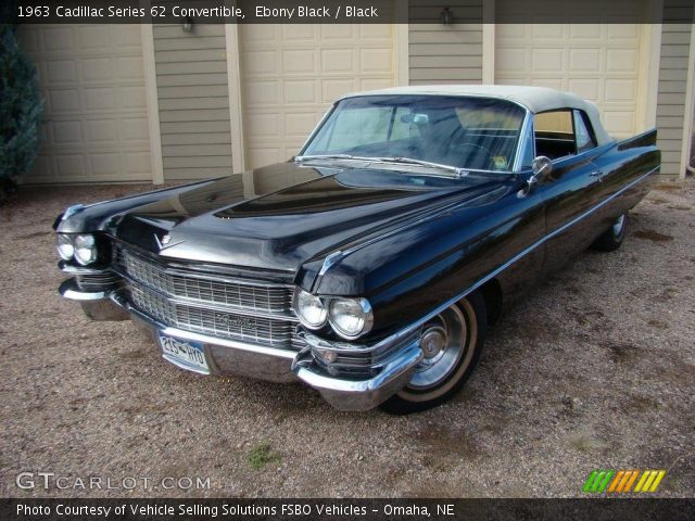 1963 Cadillac Series 62 Convertible in Ebony Black