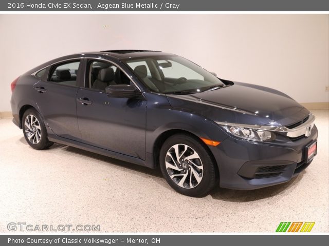 2016 Honda Civic EX Sedan in Aegean Blue Metallic