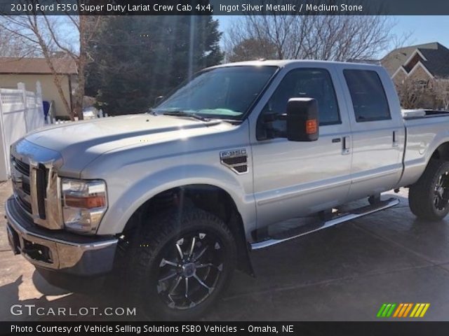 2010 Ford F350 Super Duty Lariat Crew Cab 4x4 in Ingot Silver Metallic