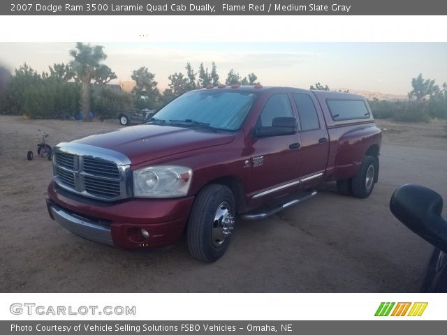2007 Dodge Ram 3500 Laramie Quad Cab Dually in Flame Red