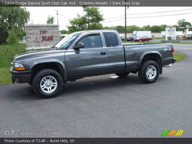 2004 Dodge Dakota Sport Club Cab 4x4 in Graphite Metallic