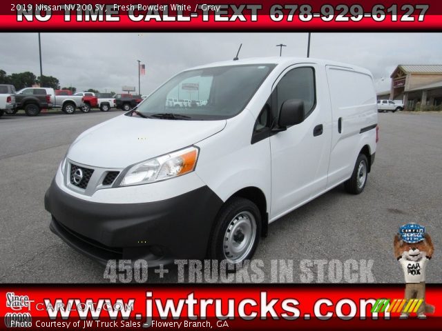 2019 Nissan NV200 SV in Fresh Powder White