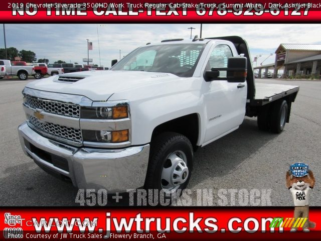 2019 Chevrolet Silverado 3500HD Work Truck Regular Cab Stake Truck in Summit White