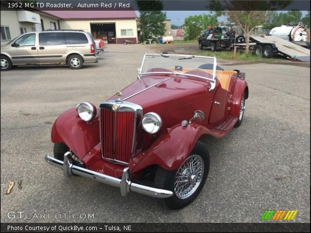 1952 MG TD Roadster in Autumn Red