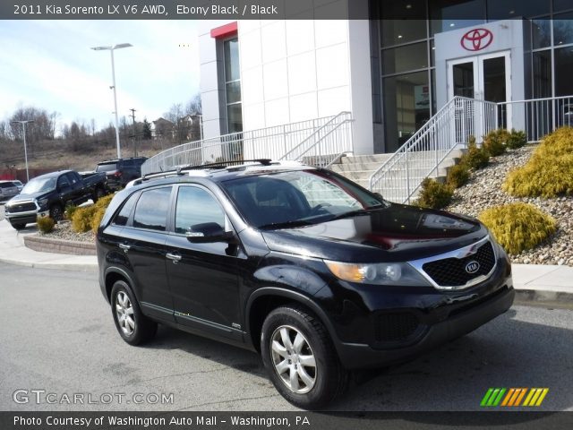 2011 Kia Sorento LX V6 AWD in Ebony Black