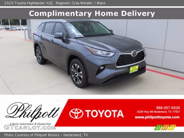 2020 Toyota Highlander XLE in Magnetic Gray Metallic