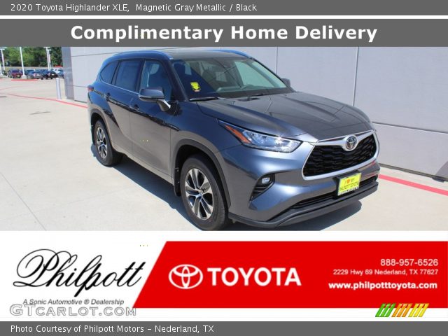 2020 Toyota Highlander XLE in Magnetic Gray Metallic