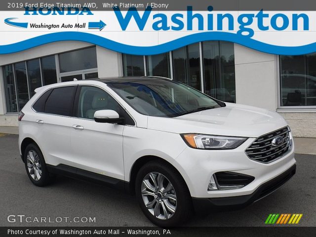 2019 Ford Edge Titanium AWD in White Platinum
