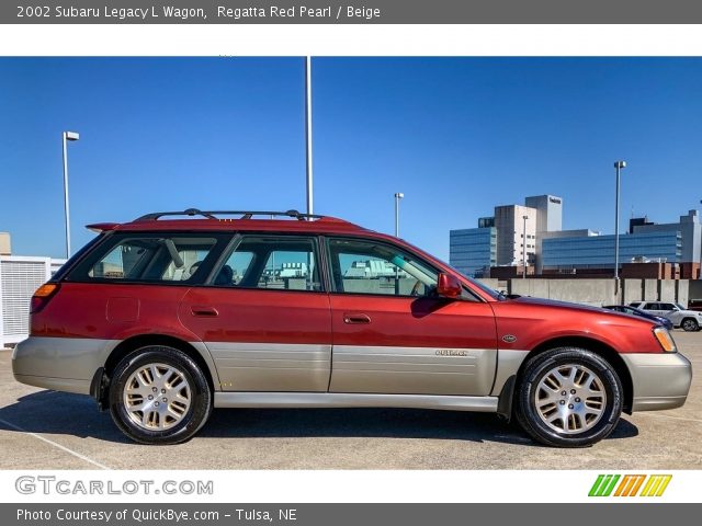 2002 Subaru Legacy L Wagon in Regatta Red Pearl
