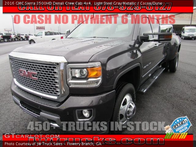 2016 GMC Sierra 3500HD Denali Crew Cab 4x4 in Light Steel Gray Metallic
