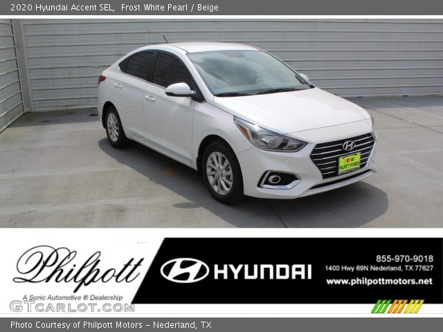 2020 Hyundai Accent SEL in Frost White Pearl
