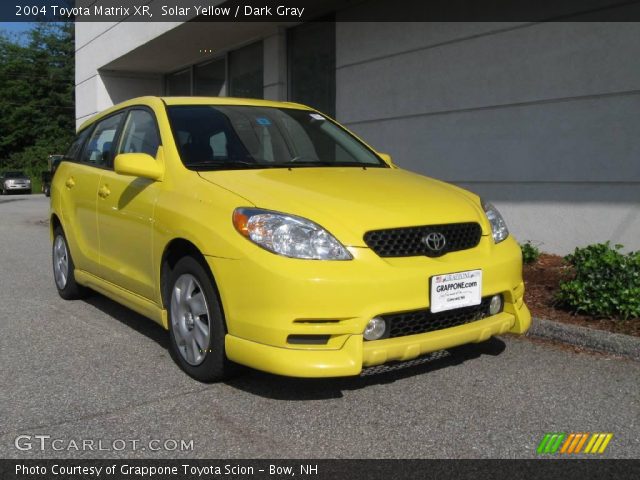 2004 Toyota Matrix XR in Solar Yellow