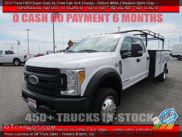 2017 Ford F450 Super Duty XL Crew Cab 4x4 Chassis in Oxford White