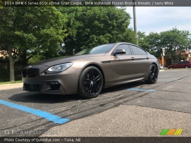 2014 BMW 6 Series 650i xDrive Gran Coupe in BMW Individual Frozen Bronze Metallic