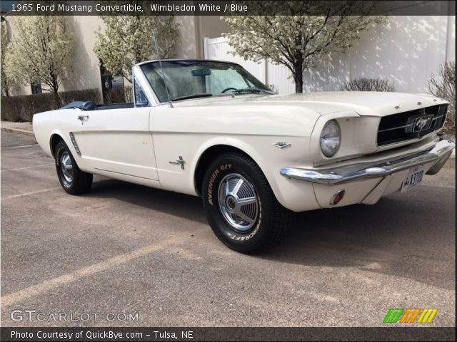 1965 Ford Mustang Convertible in Wimbledon White