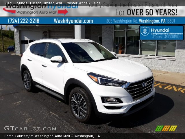 2020 Hyundai Tucson Limited AWD in Winter White