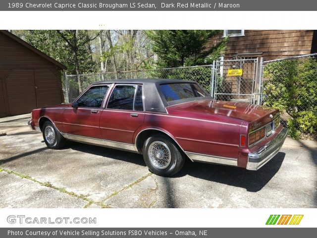 1989 Chevrolet Caprice Classic Brougham LS Sedan in Dark Red Metallic