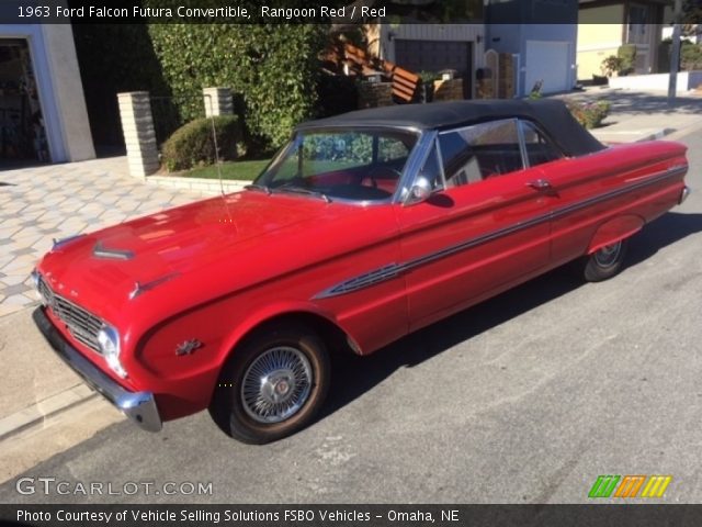1963 Ford Falcon Futura Convertible in Rangoon Red
