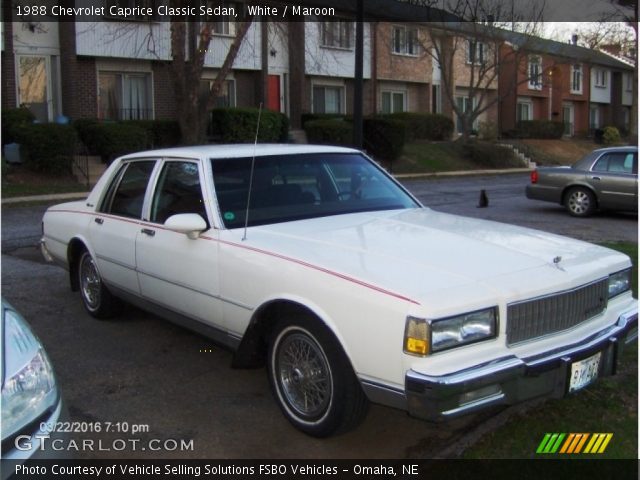 1988 Chevrolet Caprice Classic Sedan in White