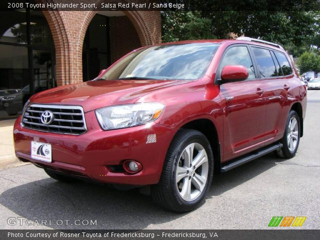 2008 Toyota Highlander Sport in Salsa Red Pearl