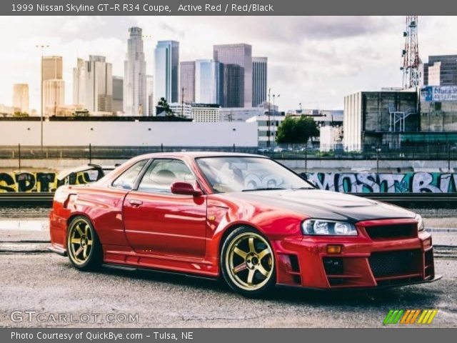 1999 Nissan Skyline GT-R R34 Coupe in Active Red