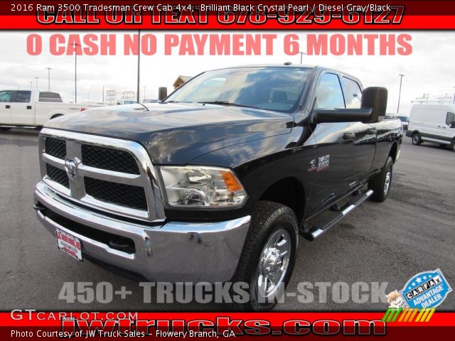 2016 Ram 3500 Tradesman Crew Cab 4x4 in Brilliant Black Crystal Pearl
