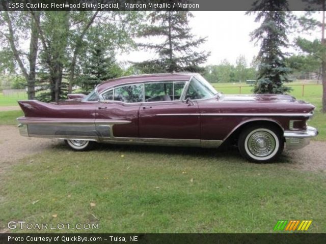 1958 Cadillac Fleetwood Sixty Special in Maroon Metallic