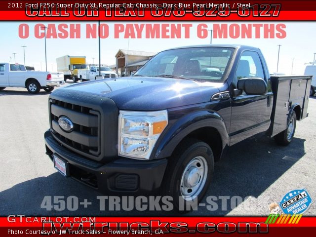 2012 Ford F250 Super Duty XL Regular Cab Chassis in Dark Blue Pearl Metallic