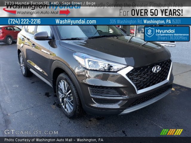 2020 Hyundai Tucson SEL AWD in Sage Brown