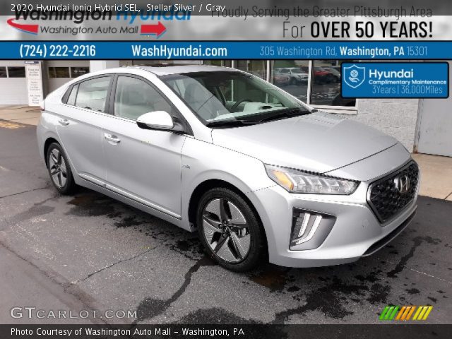 2020 Hyundai Ioniq Hybrid SEL in Stellar Silver