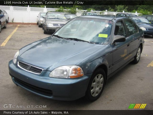 1998 Honda Civic LX Sedan in Cyclone Blue Metallic