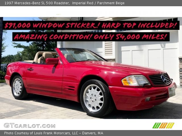 1997 Mercedes-Benz SL 500 Roadster in Imperial Red