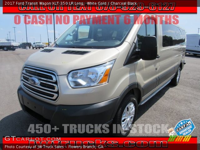 2017 Ford Transit Wagon XLT 350 LR Long in White Gold